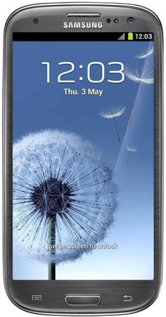 Смартфон Samsung Galaxy S3 GT-I9300 16Gb Titanium grey - Новочебоксарск